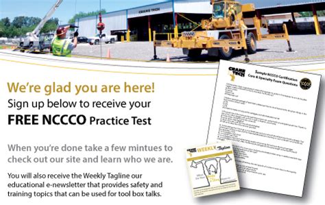 how hard is the nccco test|cco crane practical test.